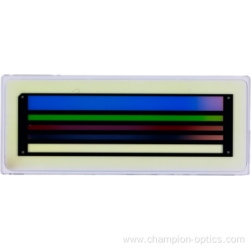 Photolithographic multispectral filter of 5 channels